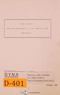Dyna Myte-Dyna Myte 3000 DM Series, Bench Top Lathe, Service and Maintenance Manual 1988-3000 Series-DM 3000-01
